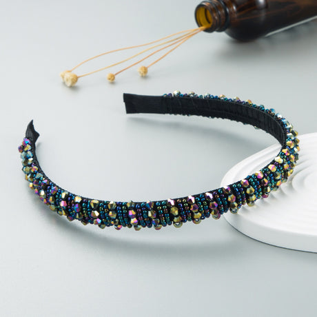 Hand Woven Beaded Headband Female Baroque Beaded Hair Binding Korean Version Net Red Wash Face Hair Accessories - V.I.P Digital Presence