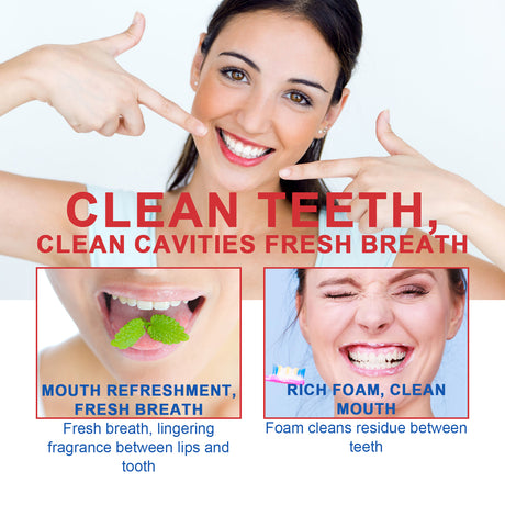 Probiotic Brightening Toothpaste, Oral Cleaning Remove Odor Stains White Teeth Gum Care Toothpaste - V.I.P Digital Presence