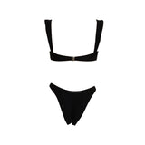 European and American metal buckle sexy swimsuit women's beach bikini hot spring swimsuit - V.I.P Digital Presence