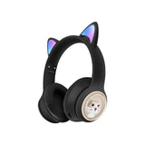 AKZ-07 Luminous Cat's ears (Steamed cat-ear shaped bread) Headworn Bluetooth Headset Subwoofer Video Game Wireless Headset - V.I.P Digital Presence