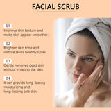 Exfoliante facial que limpia suavemente la piel del rostro, exfolia, hidrata, humecta e ilumina.