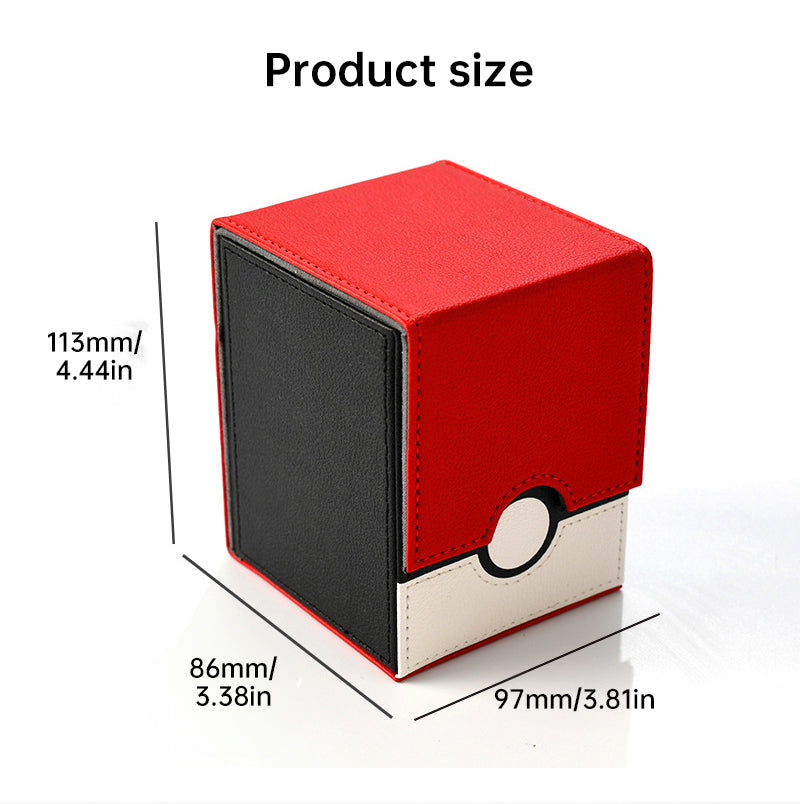 2025 New! Large - capacity Patchwork Windowed Vertical Card Box, 100+ Double - sleeved Cards - V.I.P Digital Presence
