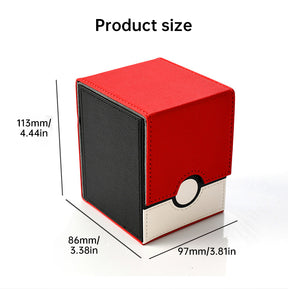 2025 New! Large - capacity Patchwork Windowed Vertical Card Box, 100+ Double - sleeved Cards - V.I.P Digital Presence