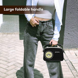 Black AM FM Radio - Small Portable Radios Vintage/Retro with Headphone Jack, Large Analog Rotary Tuning Dial - V.I.P Digital Presence
