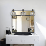 LED 3-Light Modern Crystal Bathroom Vanity Light Over Mirror Bath Wall Lighting Fixtures - V.I.P Digital Presence