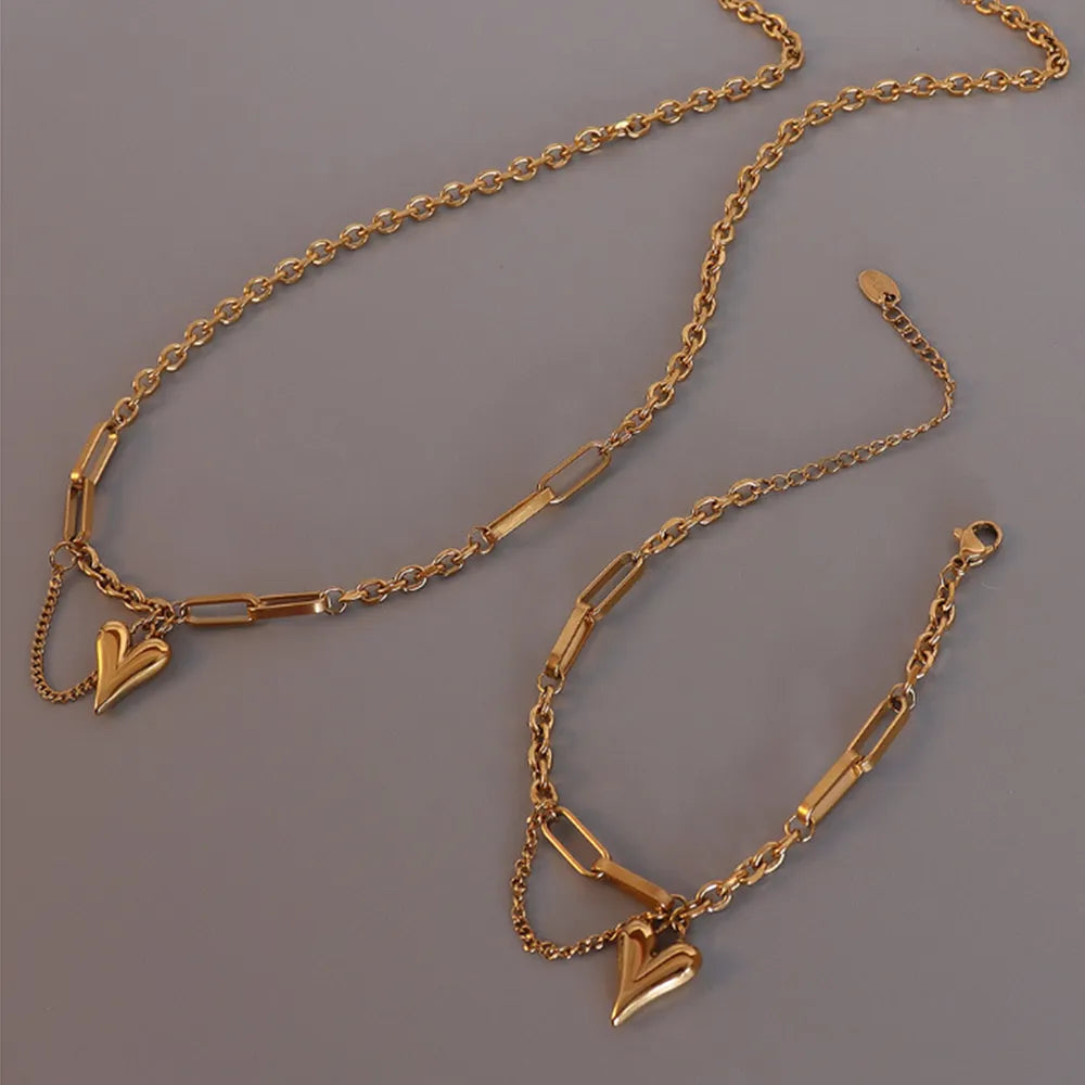 Titanium Steel Heart Pendant Necklace - V.I.P Digital Presence