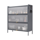 3 Tier Pantry Storage Cabinet Baker Racks for Kitchen with Storage Kitchen Pantry Storage Cabinet Microwave Rack Storage Rack - V.I.P Digital Presence