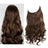 European And American Wig Piece Female Fishline Hair Extension Piece Chemical Fiber Matte High Temperature Silk Long Curly Human Hair - V.I.P Digital Presence