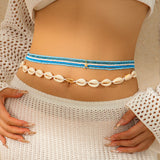 Mermaid Princess Shell Beads Waist Chain Beach Ocean Wind Waist Chain Starfish Body Chain - V.I.P Digital Presence