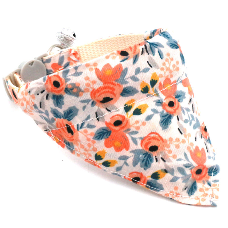 Pet Bandana Pet Collar Daisy Small Floral Sunflower Triangle Scarf for Cats and Dogs - V.I.P Digital Presence
