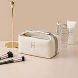 Portable premium canvas makeup bag, large capacity, washable, stylish storage for women - V.I.P Digital Presence