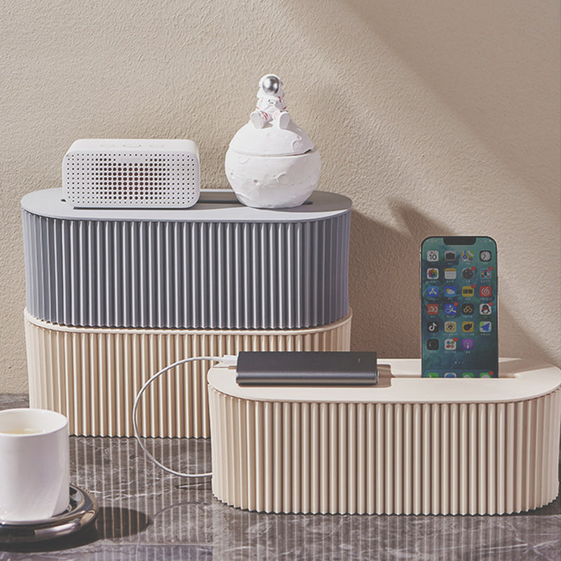 Cable management organizer box, an accessory for power strips and home - office power cables - V.I.P Digital Presence