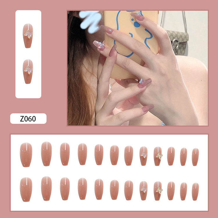 Aurora Butterfly Manicure Wearing Nail Detachable Nail Patch Nail Patch Nail Patch Ballet Nail Coffin Nail - V.I.P Digital Presence