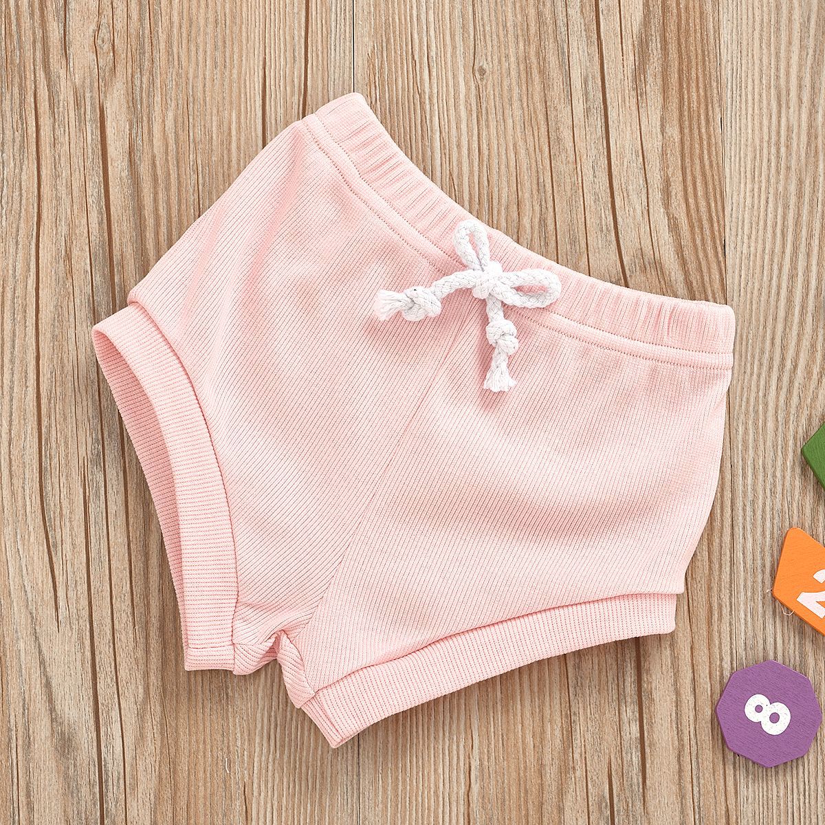 Baby Summer Clothing Newborn Baby Girls Casual Sleeveless Solid organic cotton Tops + Shorts 2pcs Clothes Set 1-3Years - V.I.P Digital Presence