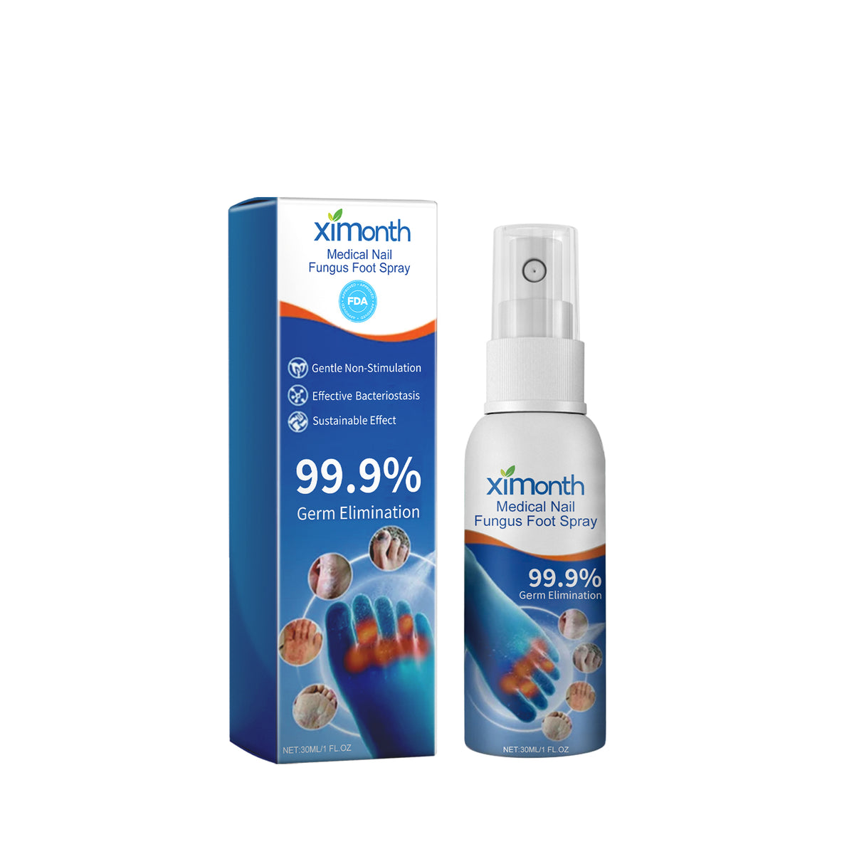 Medical Nail Fungus Foot Spray, Repair Thickening Gray Nail Rot Foot Moisturizing And Cleansing Armor - V.I.P Digital Presence