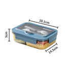 Japanese style microwaveable lunch box with compartments and cutlery - V.I.P Digital Presence