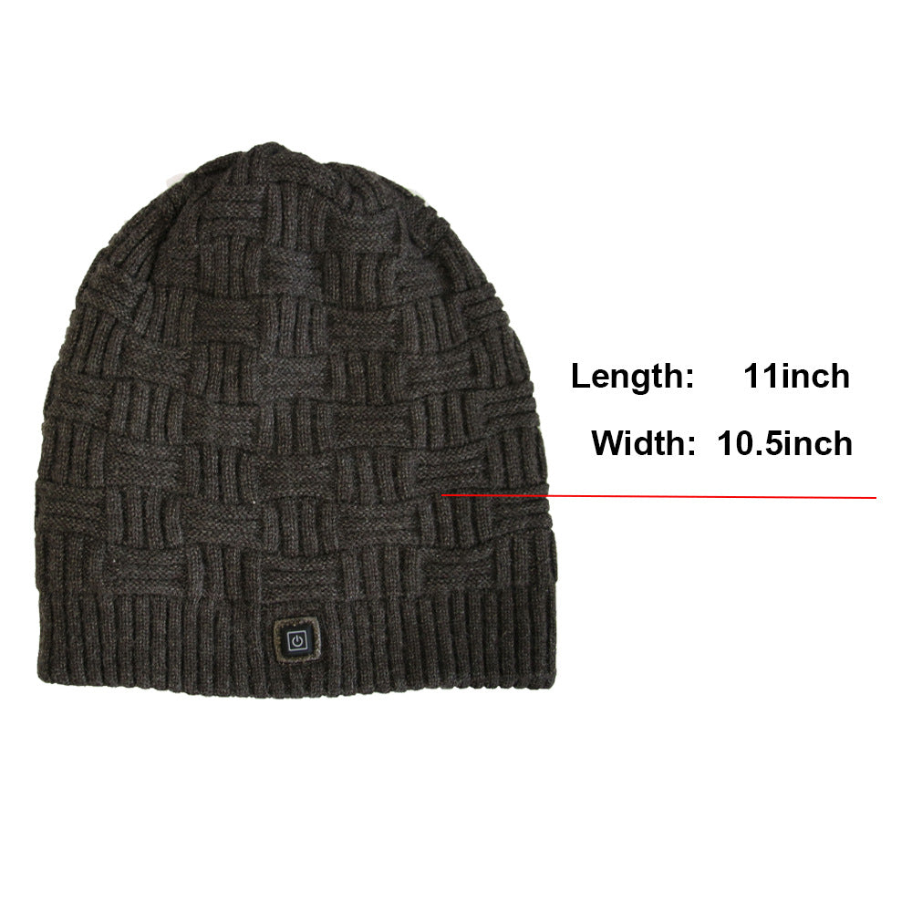 Knitted Thermal Cap Electric Heating Cap Outdoor Cold Proof Carbon Fiber Heating Cap - V.I.P Digital Presence