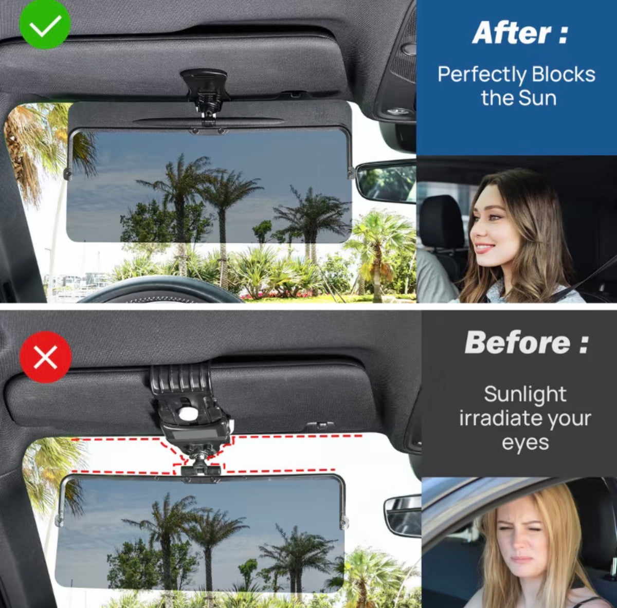 GlareShield Visor Extender