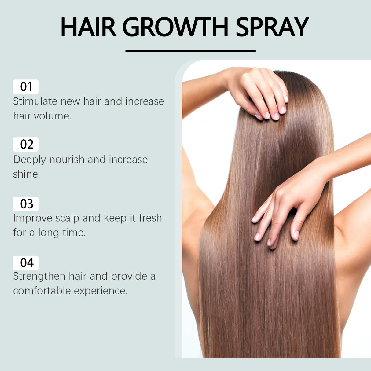 Hair Care Spray Moisturizes Hair, Strengthens Hair And Scalp, Massages And Nourishes Root Care Spray - V.I.P Digital Presence