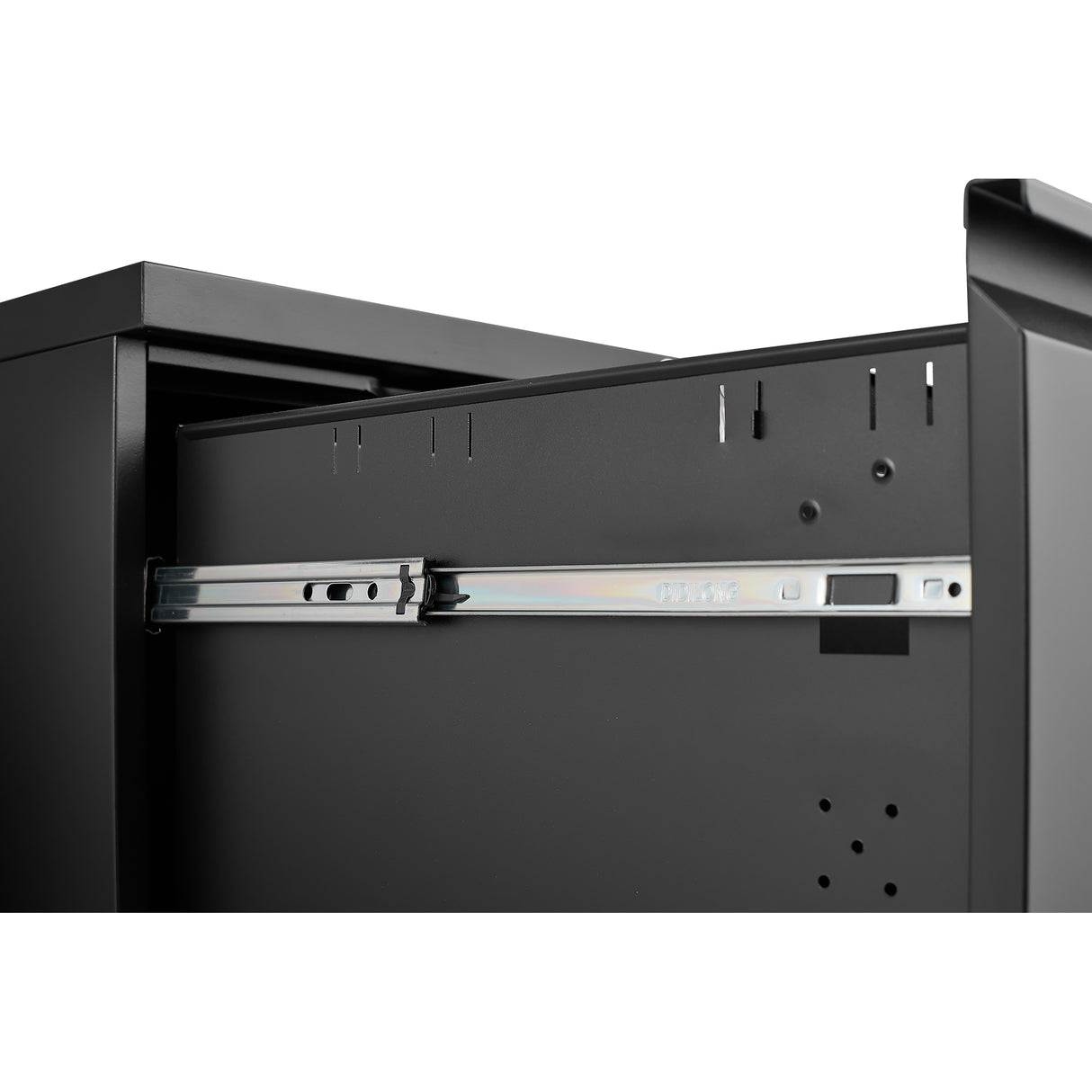 Metal 2 drawer mobile file cabinet with lock, 25.6-inch high legal/letter size file storage cabinet  black - V.I.P Digital Presence