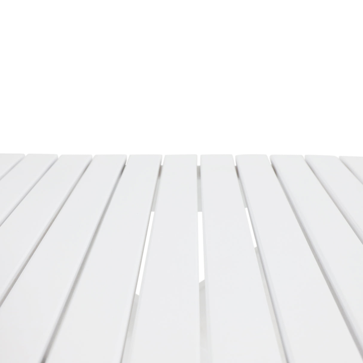 Outdoor Folding Wooden Side Table, White, 15"D x 22.75"W x 18.25"H - V.I.P Digital Presence