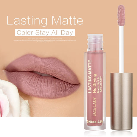 Make Up Waterproof Nude Lipstick Long Lasting Liquid Matte Lipstick Kit Lip Gloss Cosmetics Lipgloss Lip Makeup - V.I.P Digital Presence