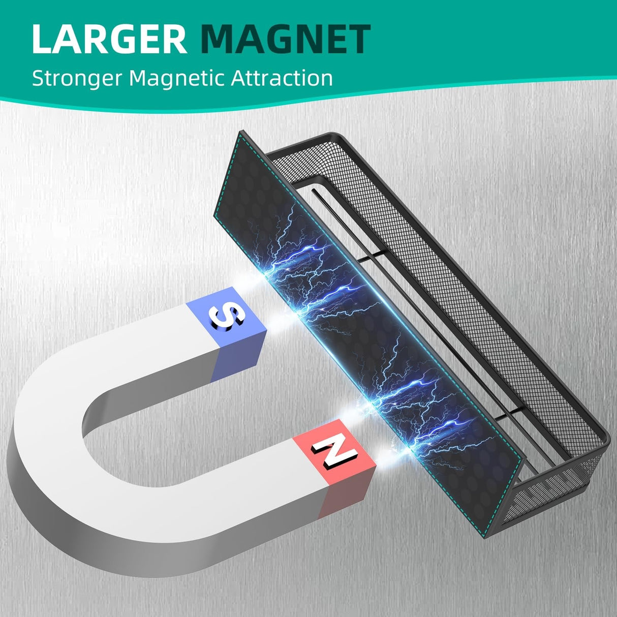 New Magnetic Shelf Moveable Magnetic Fridge Organizer  Rack Seasoning Organizer Spice Rack for Refrigerator - V.I.P Digital Presence