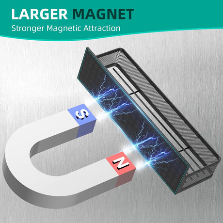 New Magnetic Shelf Moveable Magnetic Fridge Organizer  Rack Seasoning Organizer Spice Rack for Refrigerator - V.I.P Digital Presence