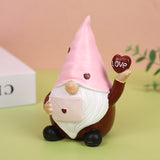 Valentine's Day Dwarf Doll Resin Gift Ornament Desktop Decoration Pink Hat Dwarf - V.I.P Digital Presence
