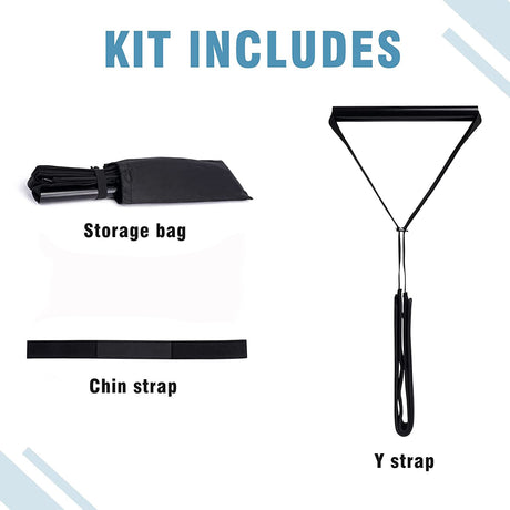 Y-shaped strap spinal massage decompression traction belt hanging neck stretching suspension type neck protection belt chin pad - V.I.P Digital Presence