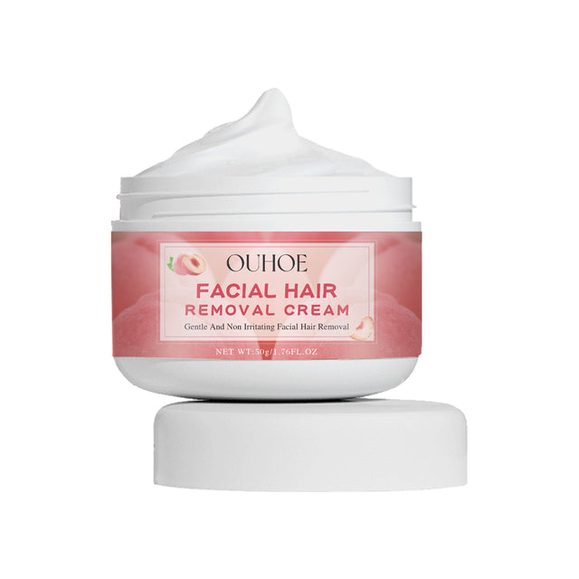 Ouhoe Peach Hair Removal Cream Gentle Non-Irritant Cleaning Ladies Facial Lip Hair Quick Hair Removal Cream - V.I.P Digital Presence