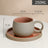 Coffee mug set ceramic retro stoneware Japanese mug and saucer combination - V.I.P Digital Presence