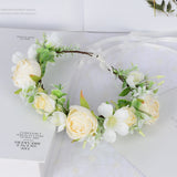 Hawaiian Wreath Wreath Simulation Flower Headwear Forest Fairy Girl Style Scenic Area Photo Headflower - V.I.P Digital Presence
