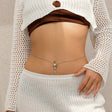 Sexy rhinestone puncture navel nail waist chain, sweet and cool summer body chain - V.I.P Digital Presence