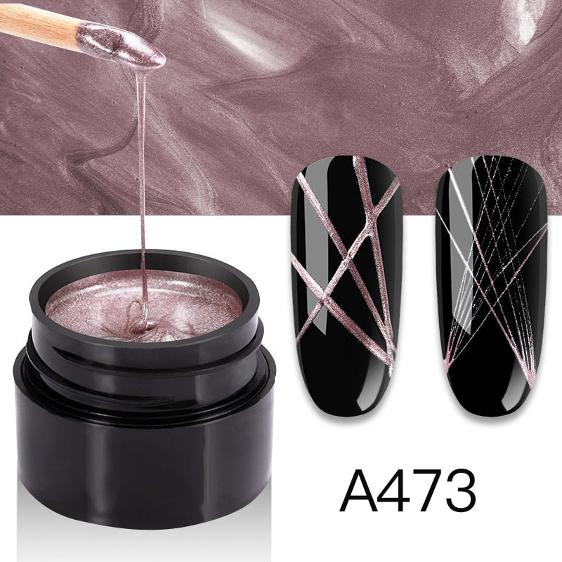 ROSALIND Gel Spider Line For Nails Art Gel Polish UV Colors Painting Gel Nail Polish Spider Gel Lacquer Web Stickers Gel Polish - V.I.P Digital Presence
