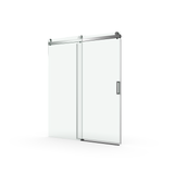 Elan 56 to 60 in. W x 76 in. H Sliding Frameless Soft-Close Shower Door with Premium 3/8 Inch (10mm) Thick Tampered Glass in Matte Black 22D01-60MB - V.I.P Digital Presence