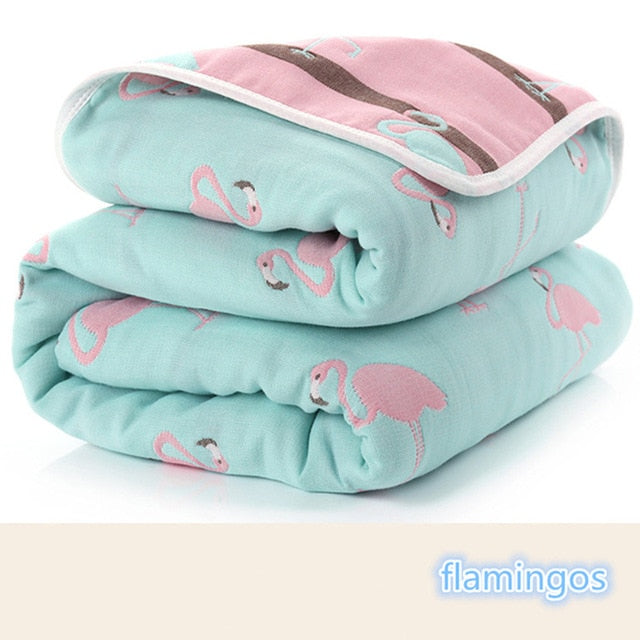 Baby Blankets Newborn Muslin Cotton 6 Layers Thick Swaddle Kids Receiving Blankets Children Cover Bedding - V.I.P Digital Presence