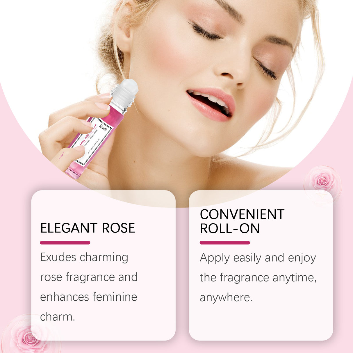 Rose Women's Ball Fragrance, Fresh Light Fragrance Exudes Charm Keep Fragrance Portable Couple Dating Perfume - V.I.P Digital Presence