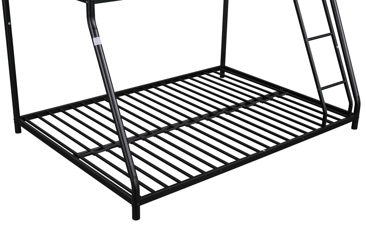 Metal Twin over Full Bunk Bed/ Heavy-duty Sturdy Metal/ Noise Reduced/ Safety Guardrail/ CPC Certified/ No Box Spring Needed - V.I.P Digital Presence