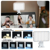 Portable Fill Light Dimmable Rechargeable Phone Light with Clip Super Bright Led Selfie Light Flicker-free for Makeup for Video - V.I.P Digital Presence