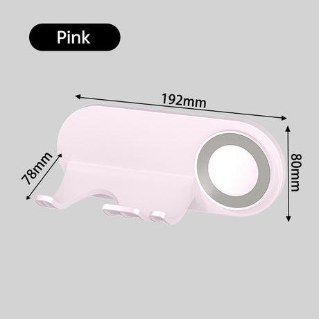 No - drill Magnetic Hair Dryer Wall Mount. Synthetic plastic, for Dyson/Leihen/Kexi. Colors: gray & white - V.I.P Digital Presence