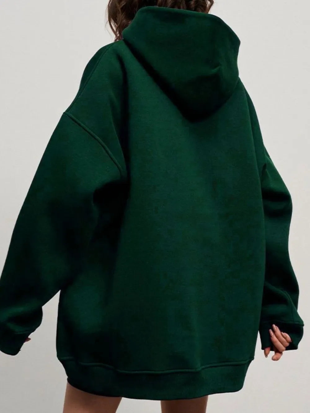 Pocketed Dropped Shoulder Long Sleeve Hoodie - V.I.P Digital Presence