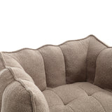 Soft Bean Bag Chair with High Resilient Foam(Chips)for living room and bedroom,Comfortable Square Lazy Sofa with Footstool - V.I.P Digital Presence