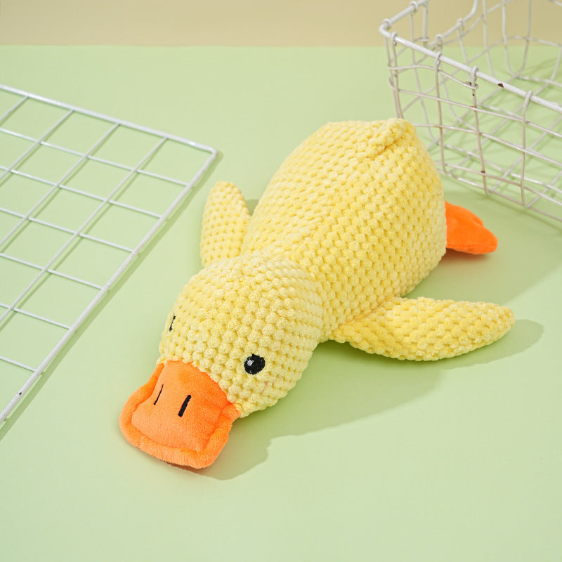 Dogs' Plush Companion Duck Toy for Biting and Teeth Cleaning with Sound, Fun for Cats and Pets - Charging Duck - V.I.P Digital Presence