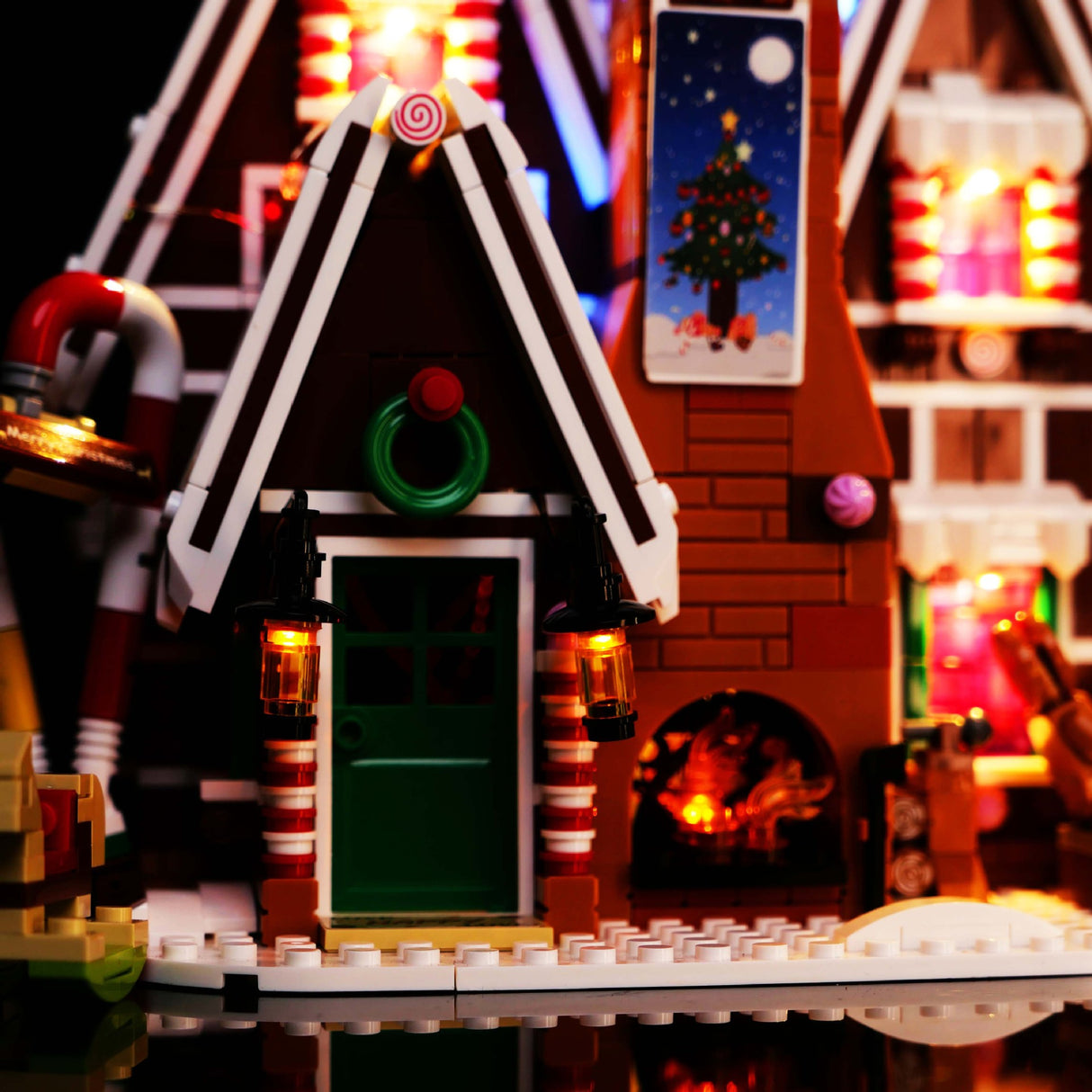 Building block lighting compatible with LEGO winter Christmas series 10267 gingerbread house LED remote control lighting - V.I.P Digital Presence