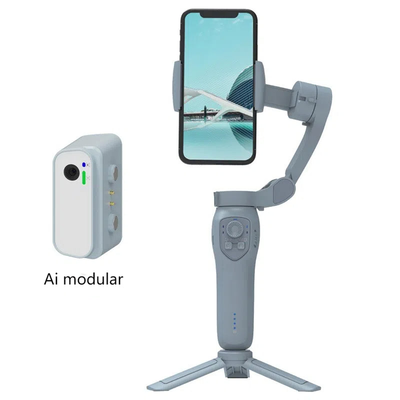 Mobile phone stabilizer handheld PTZ three-axis anti shake Tiktok live shooting vlog photo recording video selfie rod - V.I.P Digital Presence