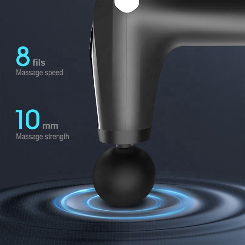 4 Massage Silicone Head Powerful Fascial Gun Portable Vibration Deep Tissue Percussion Muscle Back Massage Gun For Women - V.I.P Digital Presence