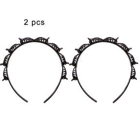 Black Braider Hair Clip Burst Pin Hairdo Bring Hair Hoop Multi-storey Wisp Air Weave Head Hoop Styling Tool - V.I.P Digital Presence