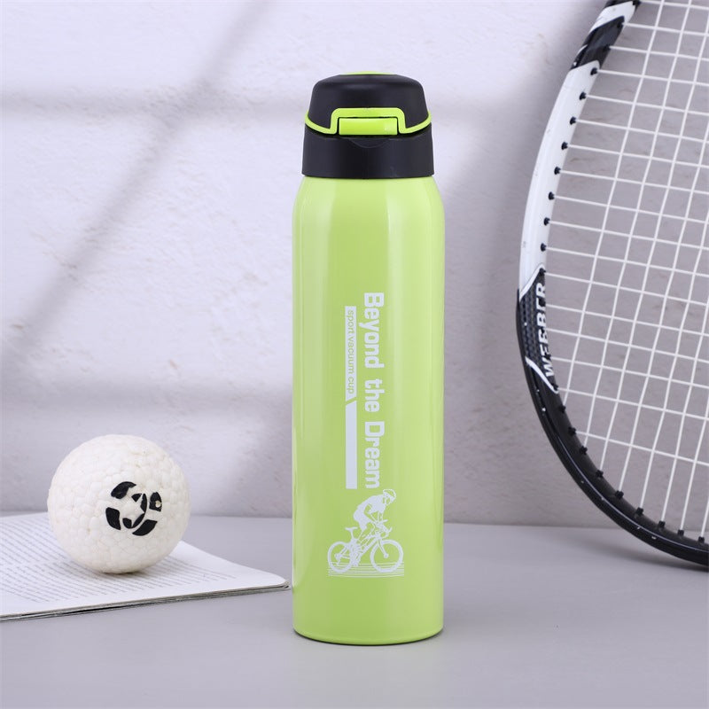 Outdoor sports kettle with handle portable thermos cup anti-fall mountaineering water cup home vacuum cup - V.I.P Digital Presence