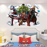 Marvel League of Legends Captain America Iron Man Batman Hulk Boy Bedroom Living Room Decoration Self Adhesive Wall - V.I.P Digital Presence
